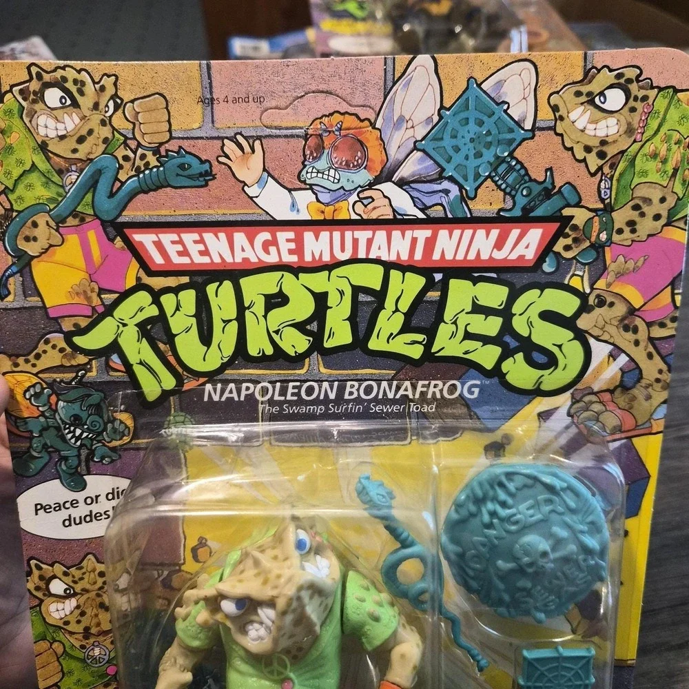 Rare 1990 TMNT Napoleon Bonafrog MOC Sealed Vintage Playmates Action Figure